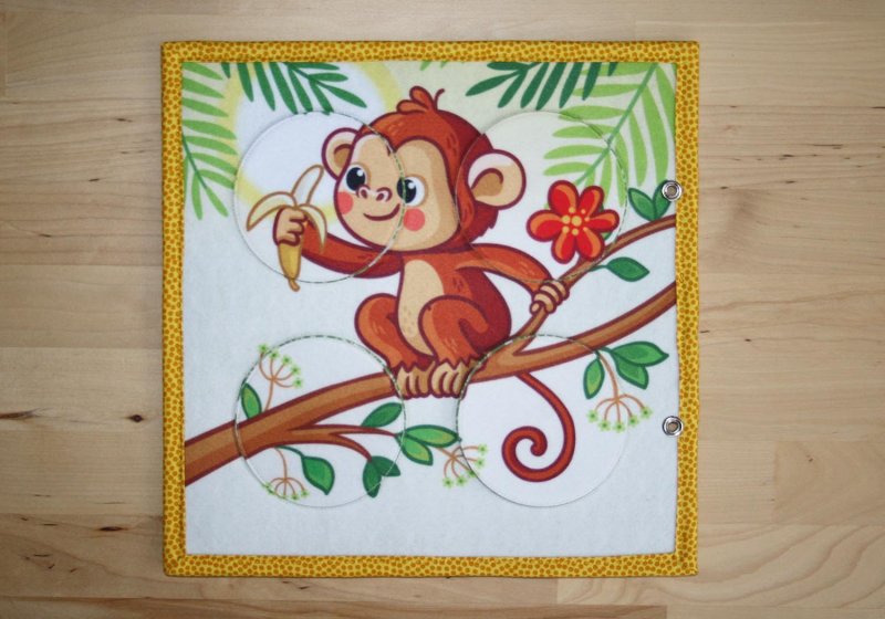 Opice otočné puzzle | 25x25 cm