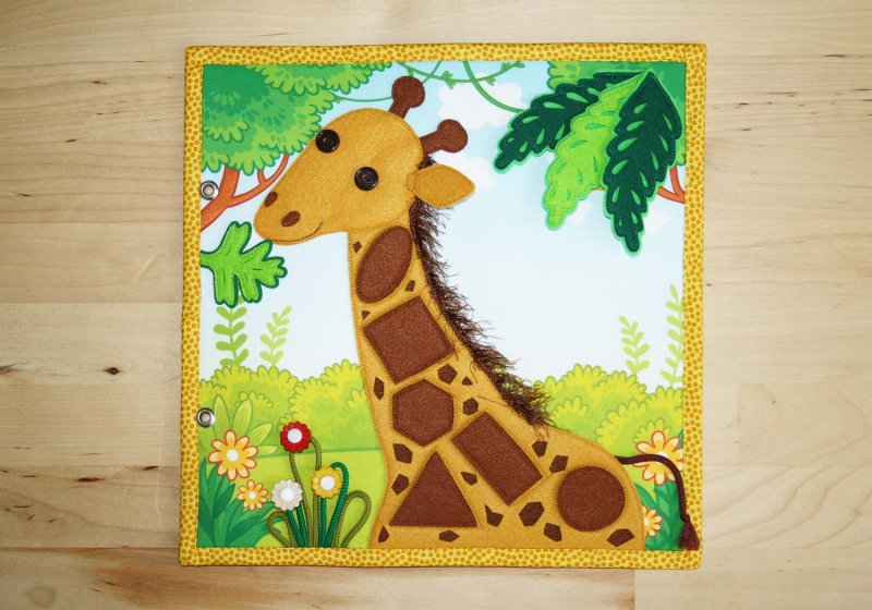 Žirafa tvary | 25x25 cm