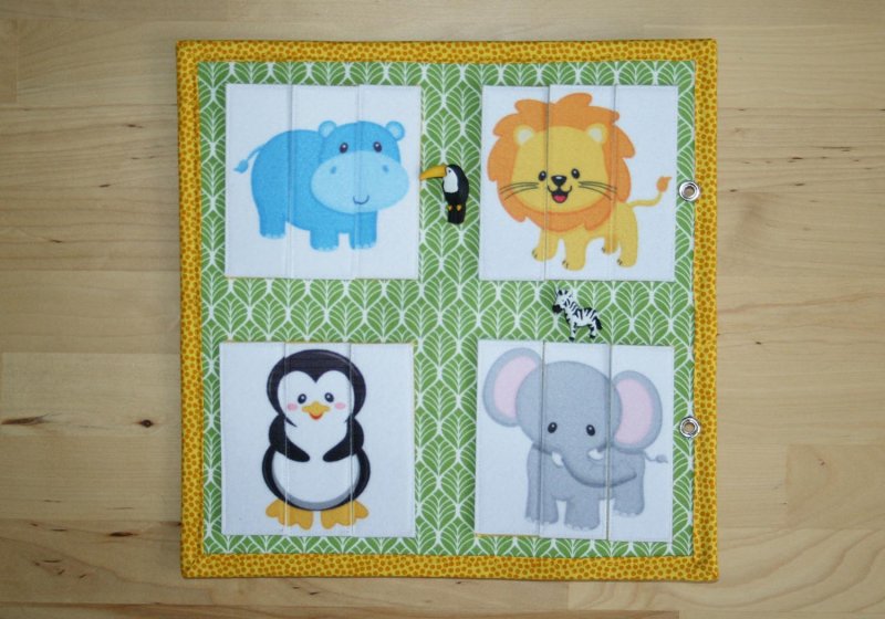 Zvířátka ZOO puzzle | 25x25 cm