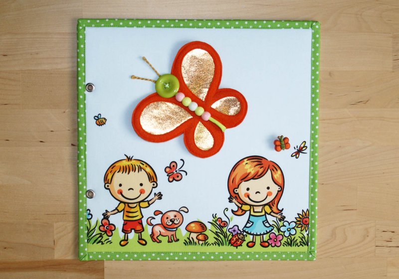 Titulní strana motýl | 25x25 cm