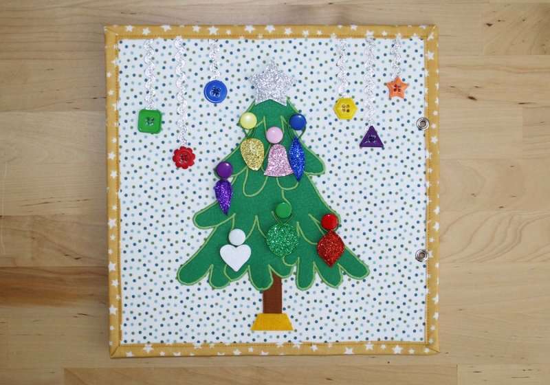 Vánoční stromeček barvy | 25x25 cm