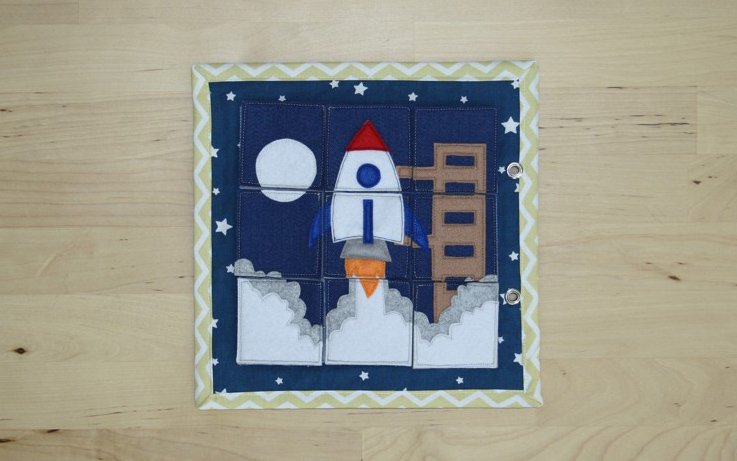 Start rakety puzzle | 20x20 cm